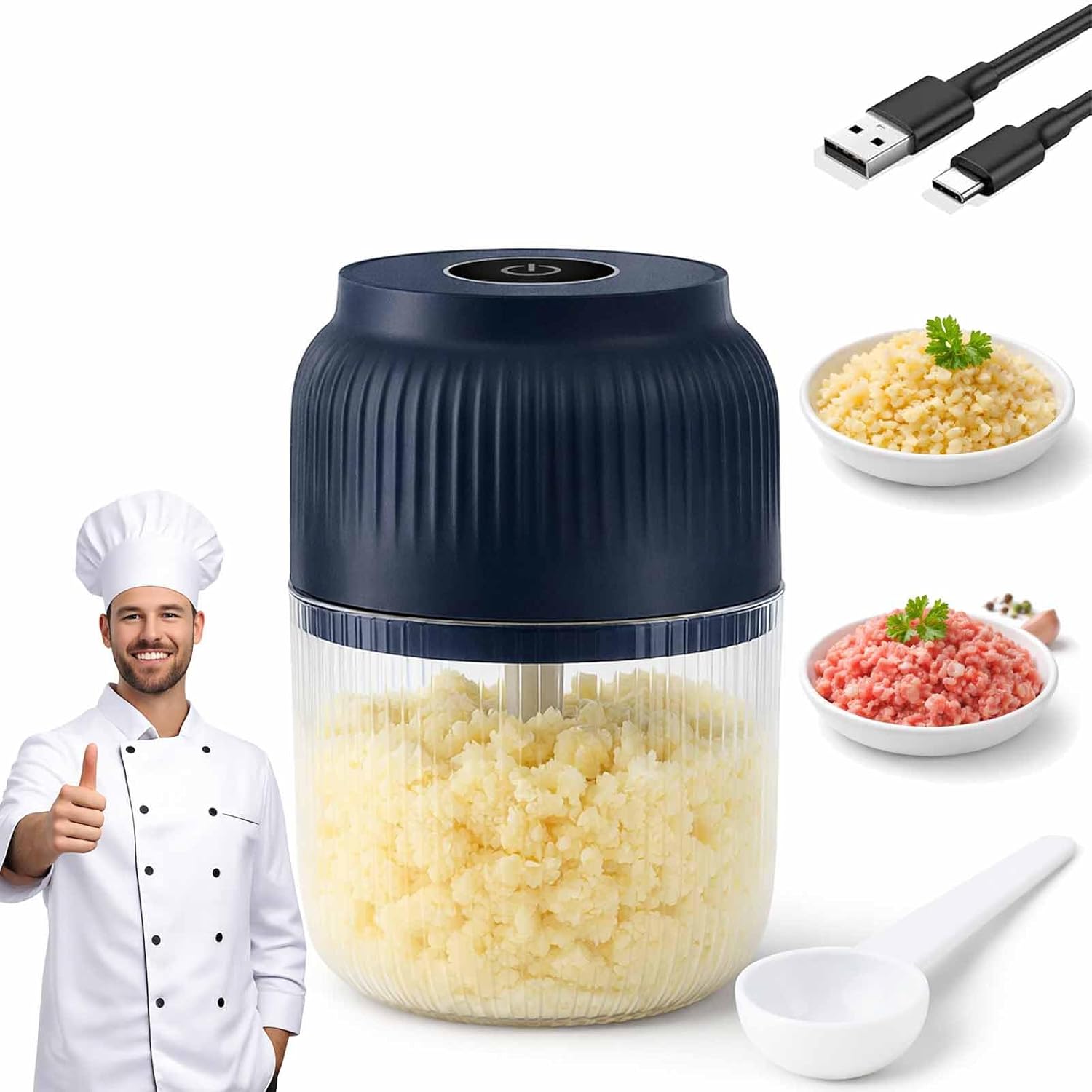 Electric Garlic Chopper, Mini  - đánh giá và giá Grain Mill Grinder