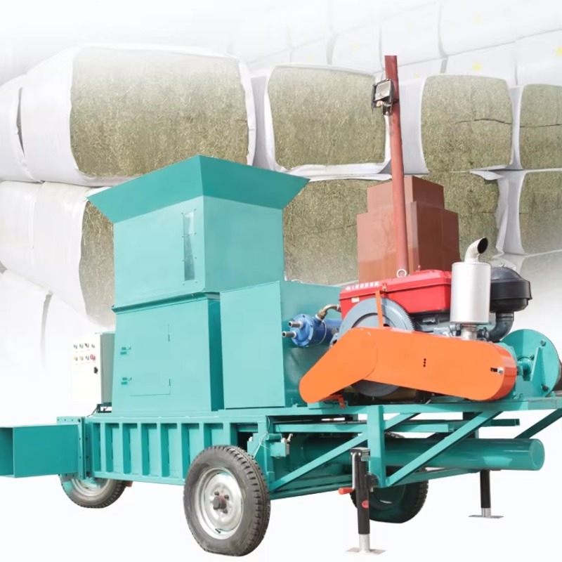 Mobile Diesel Hydraulic Alfalf - đánh giá và giá Silage Baler Machine